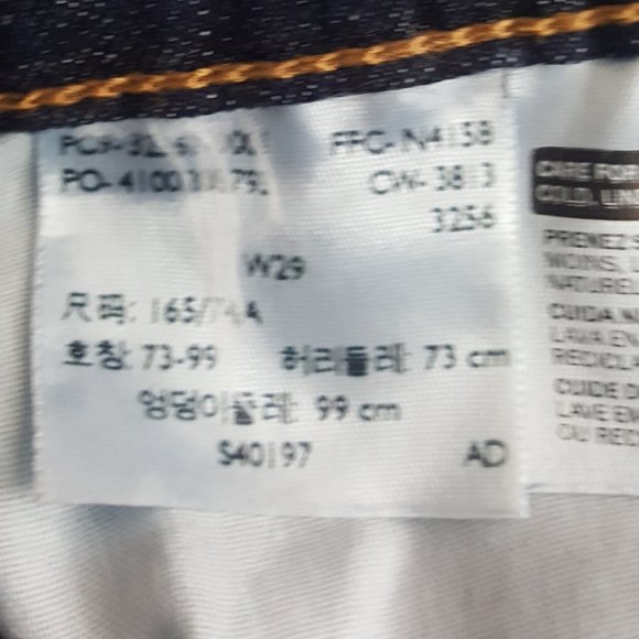 Women's Levi's Shorts Jeans Size 29 Blue - Picture 5 of 6